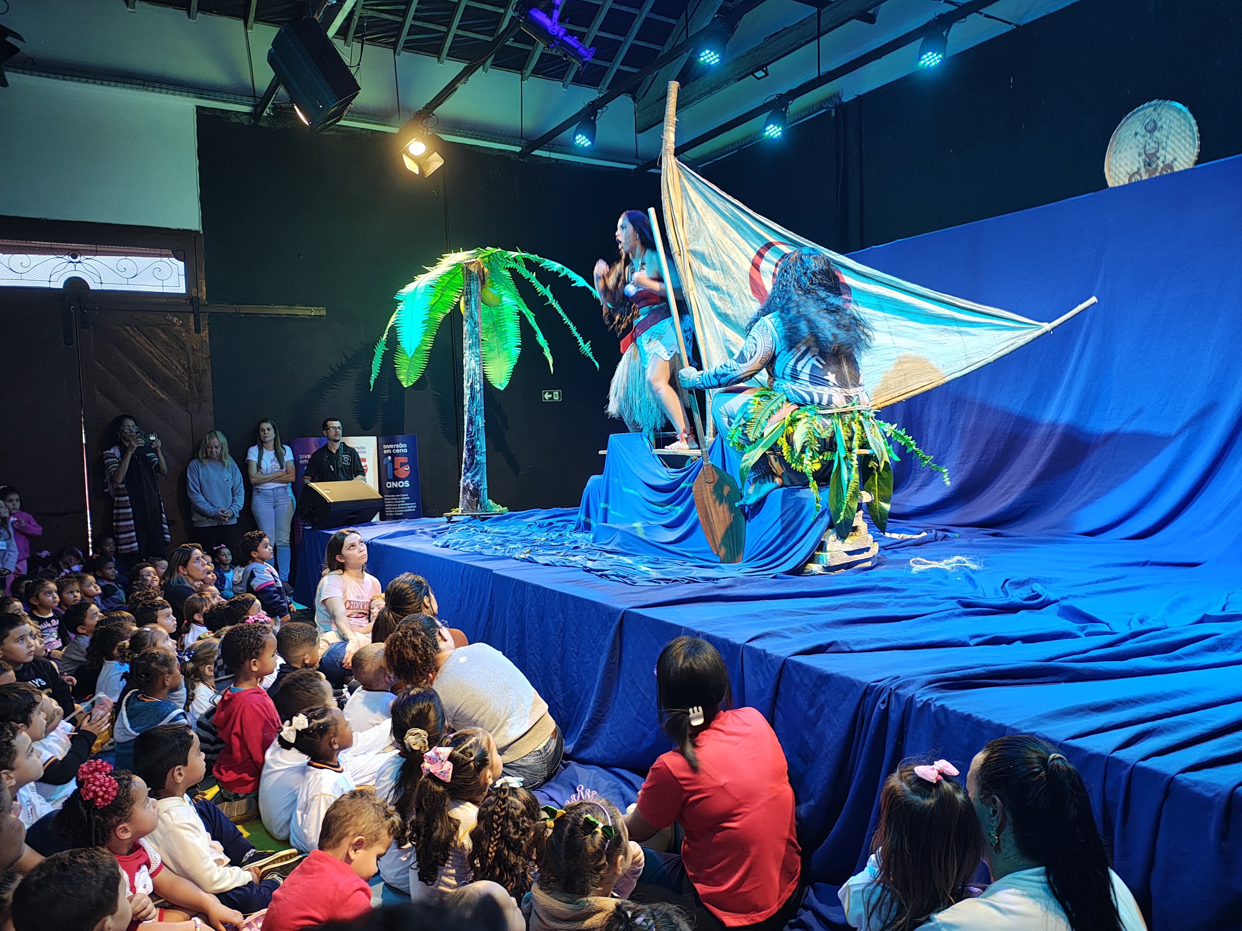 Espetáculo “Moana” é sucesso entre as crianças em Santos Dumont